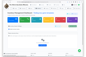 Screenshot showing the various build tools