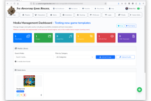 Screenshot showing the various build tools
