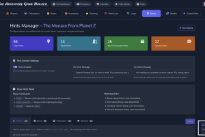 The Adventure Game Builder's new User Interface
