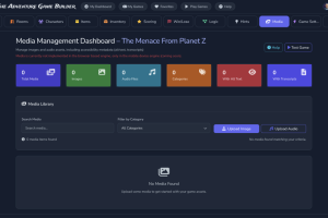 The Adventure Game Builder's new User Interface