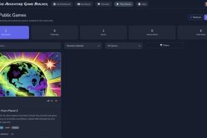 The Adventure Game Builder's new User Interface