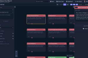 Screenshot showing TAGB's new node canvas based editor.