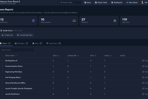 Screenshot showing TAGB's new node canvas based editor.