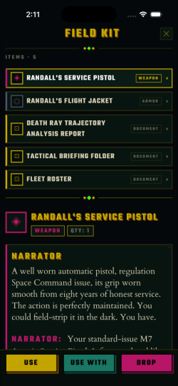 Screenshot showing gameplay